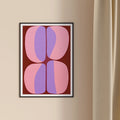 Pink and Purple shapes - Peintio
