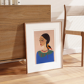 Modern Muse with Bird - Peintio