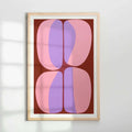 Pink and Purple shapes - Peintio