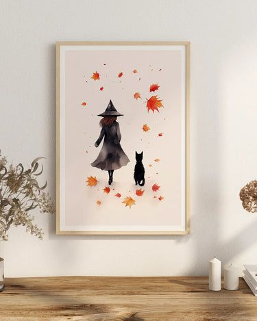 Cat and Witch - Peintio