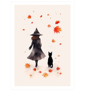 Cat and Witch - Peintio