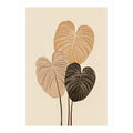 Minimal Monstera Trio - Peintio
