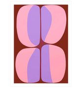 Pink and Purple shapes - Peintio