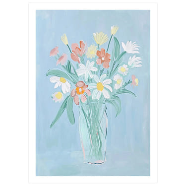 Skye Blue Petal No. 1 - Peintio