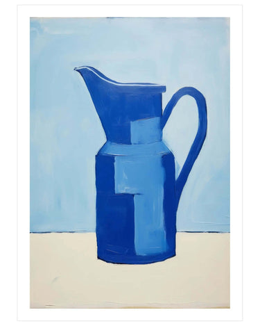Blue Carafe Art No. 2 - Peintio