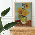Vincent van Gogh - Vase with Three Sunflowers - Peintio