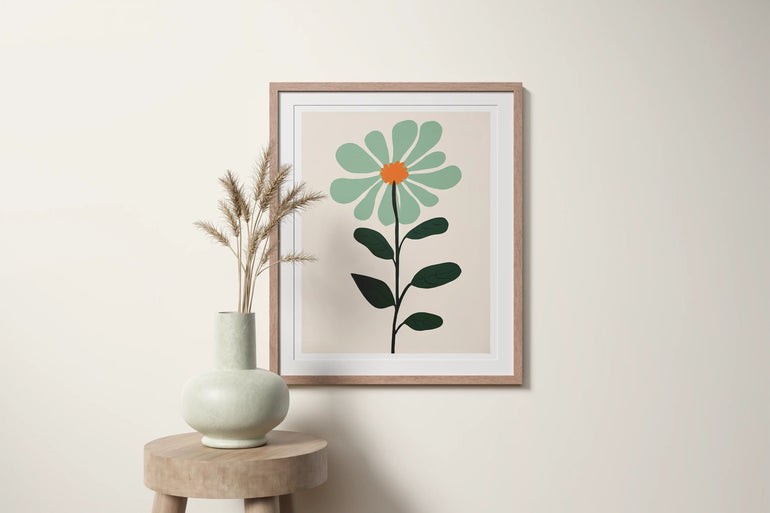 Minimal Green Crown - Peintio