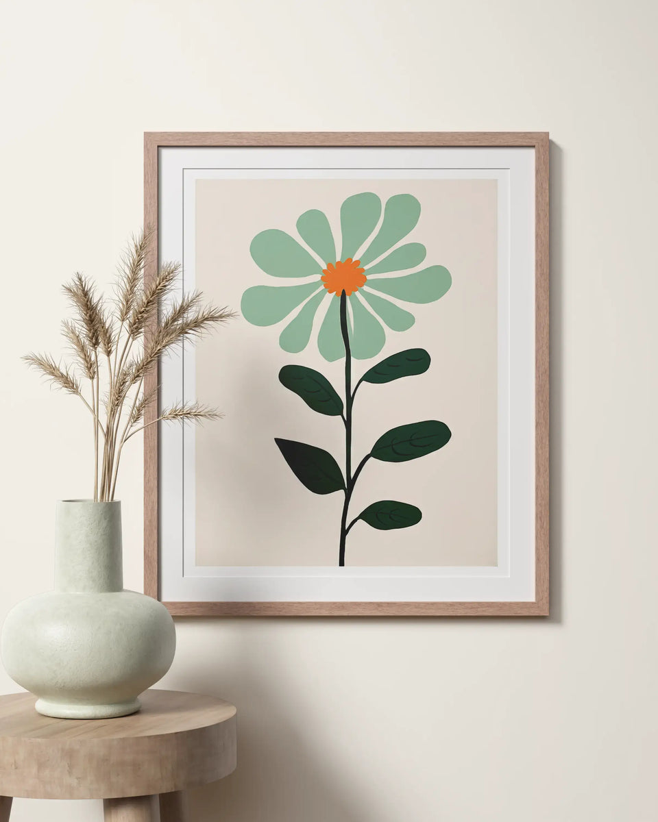 Minimal Green Crown - Peintio