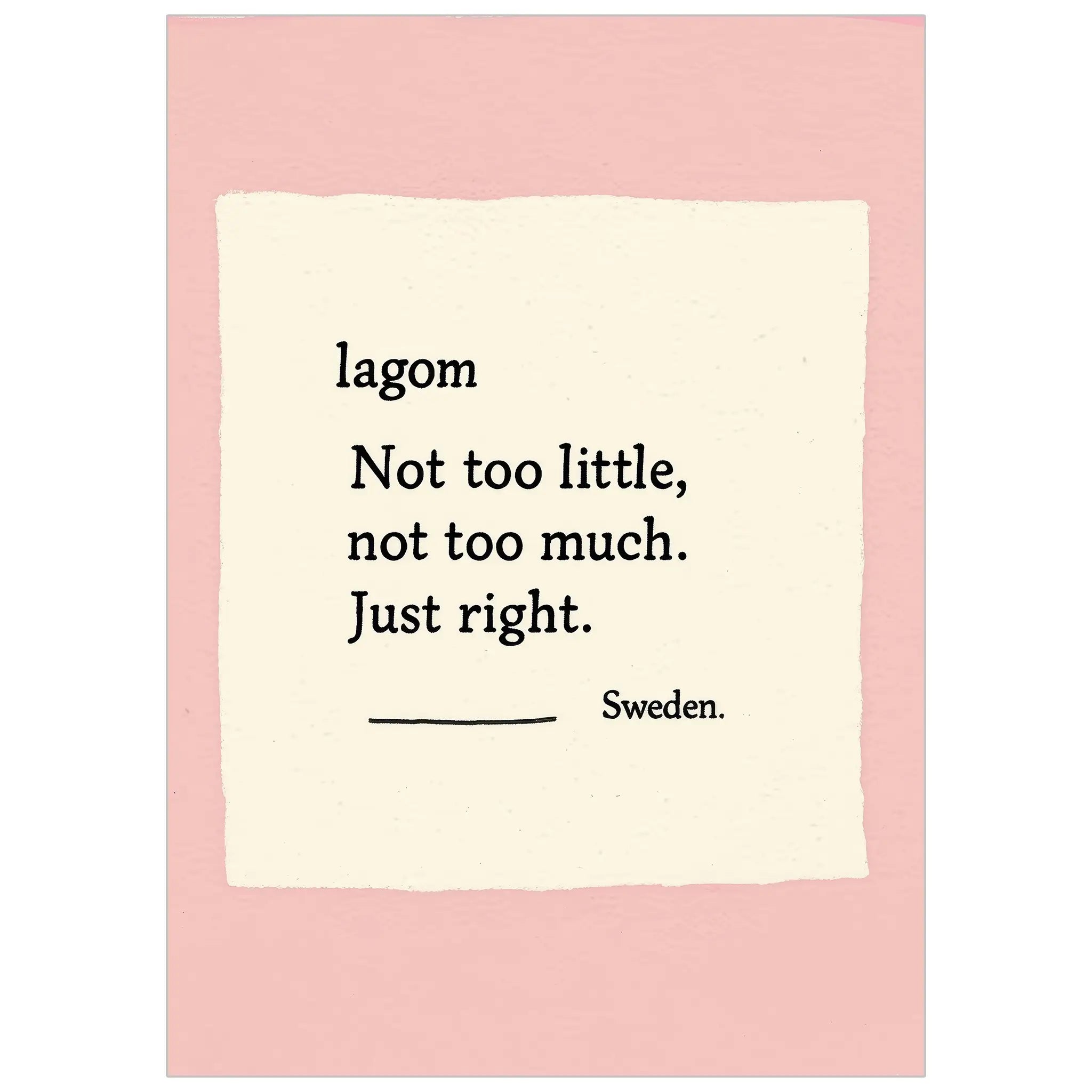 Swedish Lagom