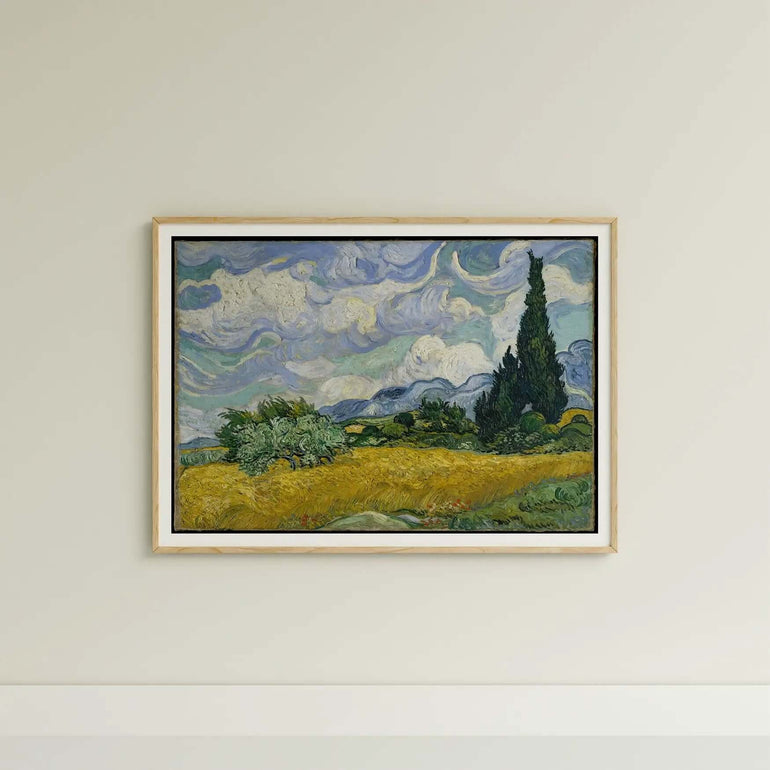 Vincent van Gogh - Wheat Field with Cypresses - Peintio