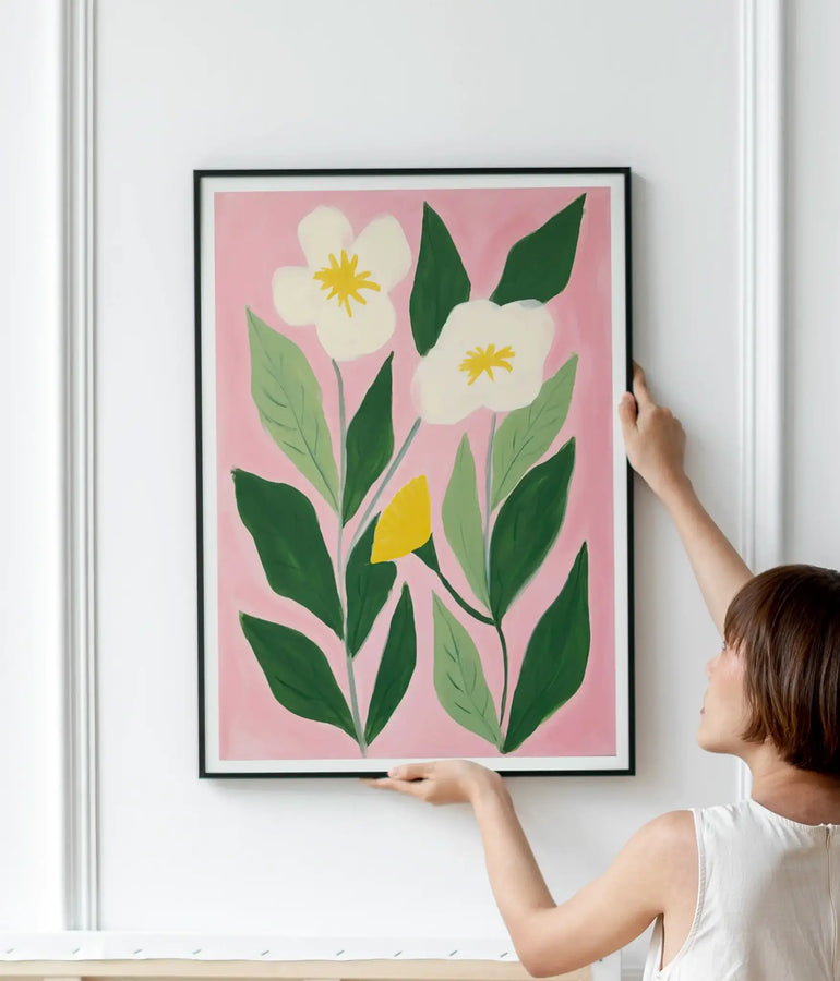 Vibrant Pink Blossoms No. 1 - Peintio