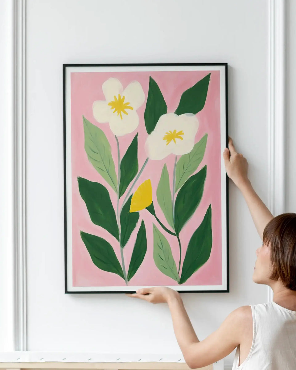 Vibrant Pink Blossoms No. 1 - Peintio