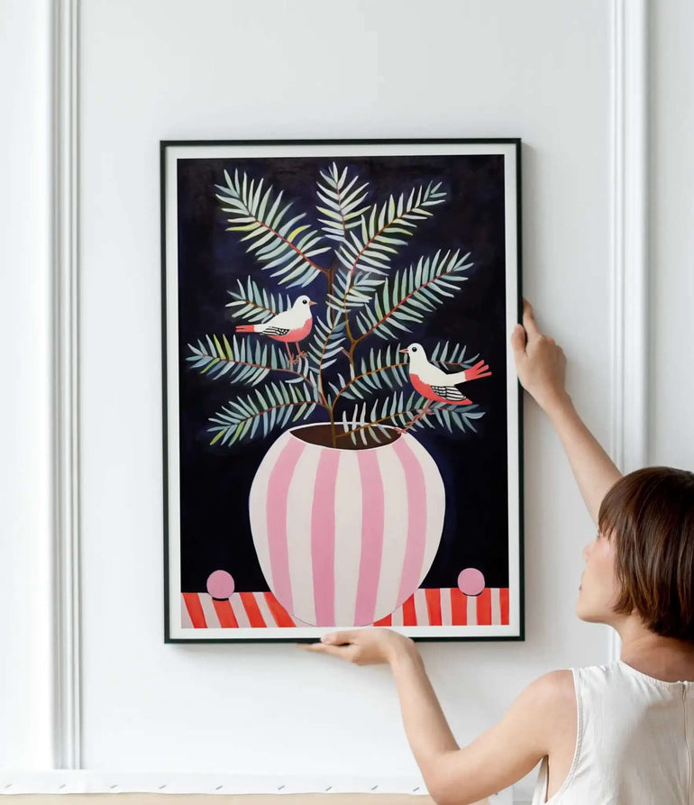 Birdy Floral Arrangement No. 2 - Peintio