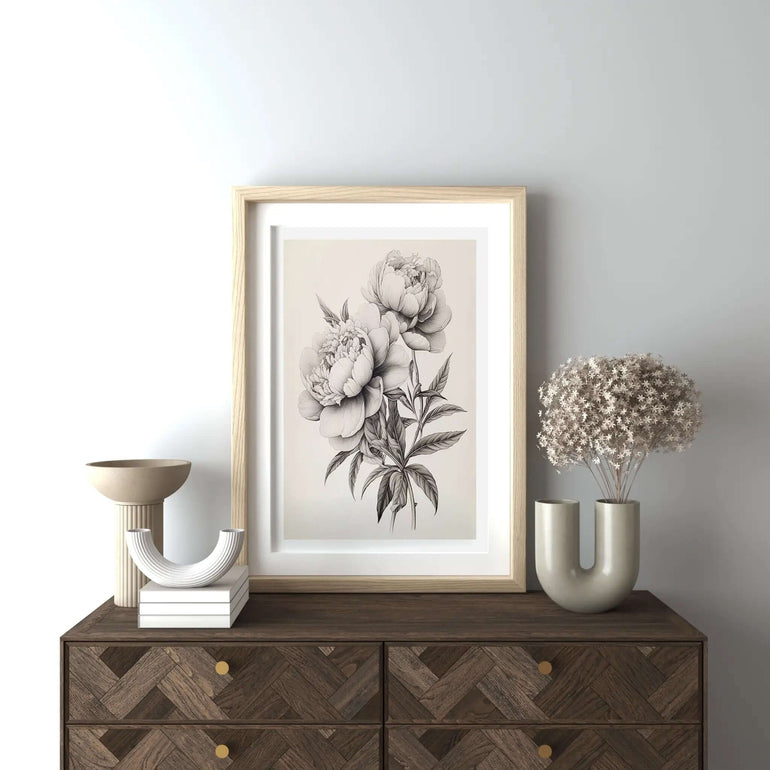 Vintage Peony Serenade