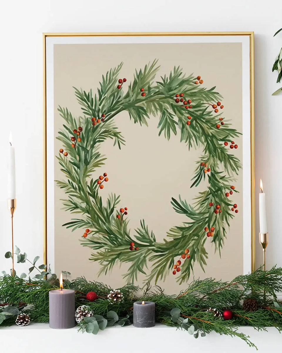 Christmas Wreth - Peintio