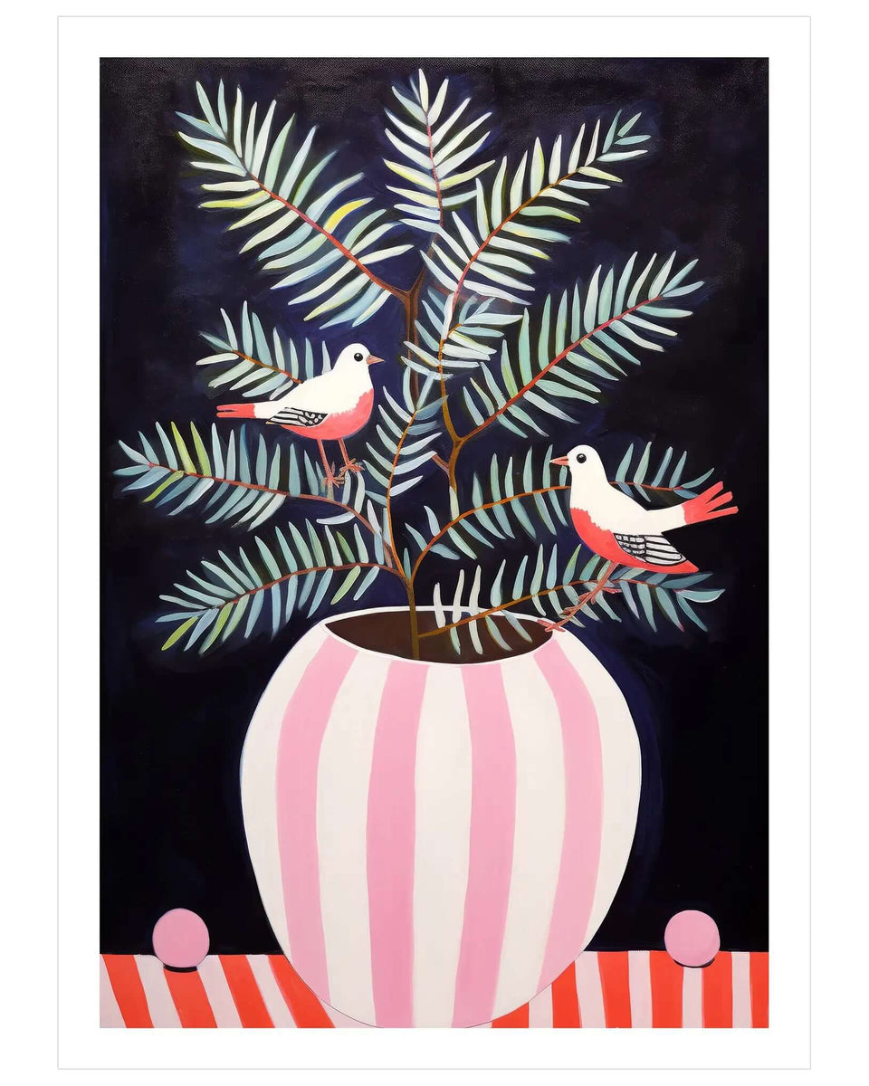 Birdy Floral Arrangement No. 2 - Peintio