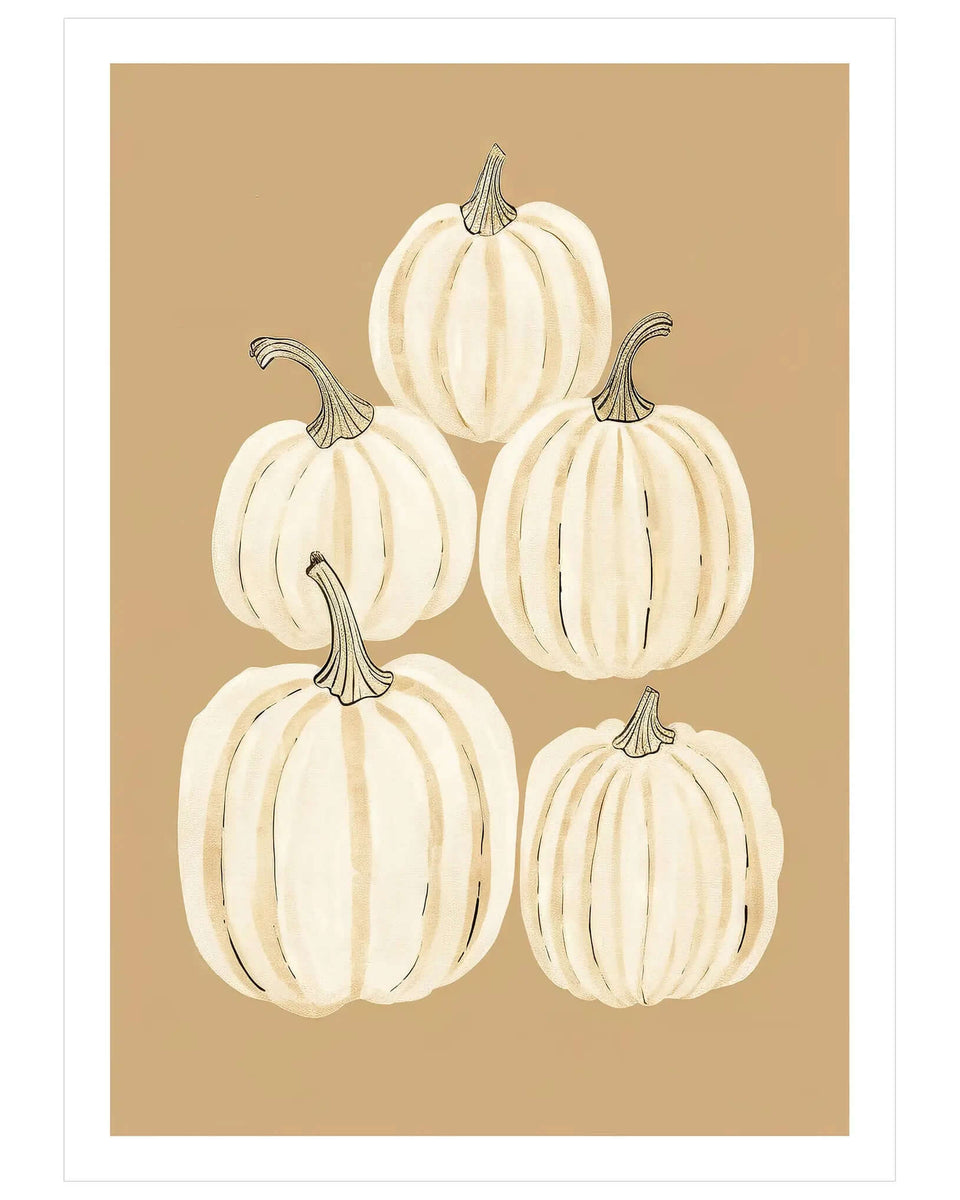 Chalked Pumpkin - Peintio