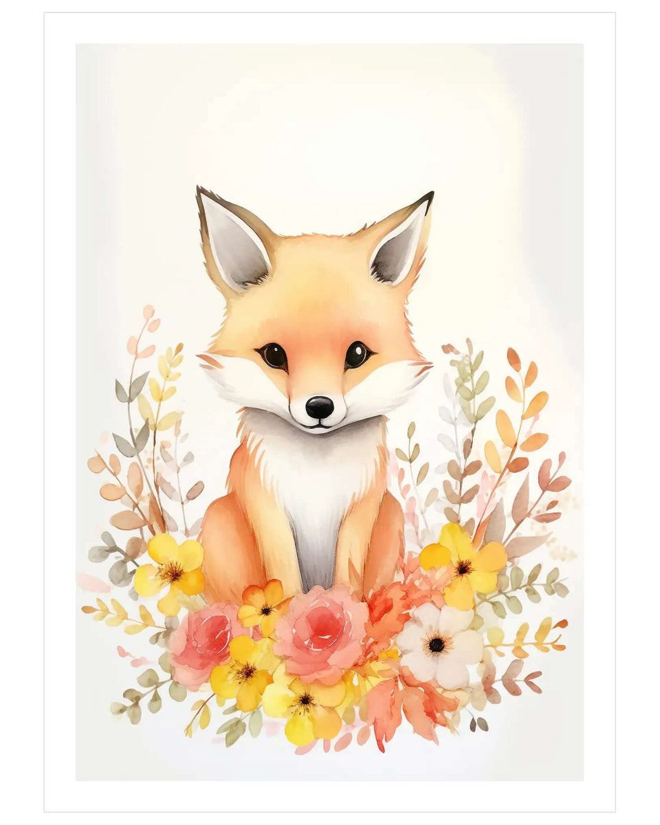 Fox in Bloom No. 1 - Peintio