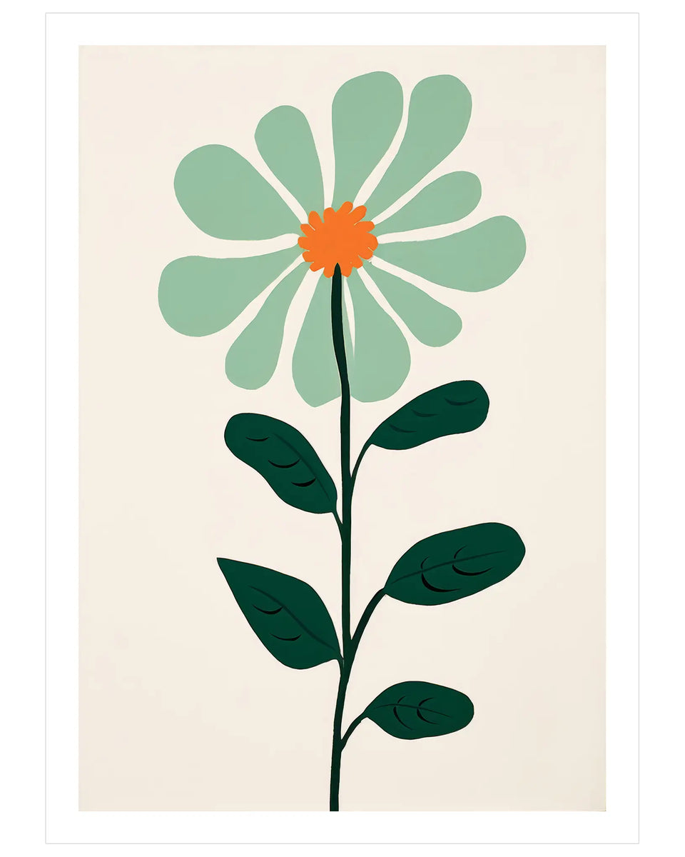 Minimal Green Crown - Peintio