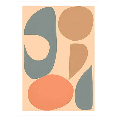 Muted Shape Fusion - Peintio