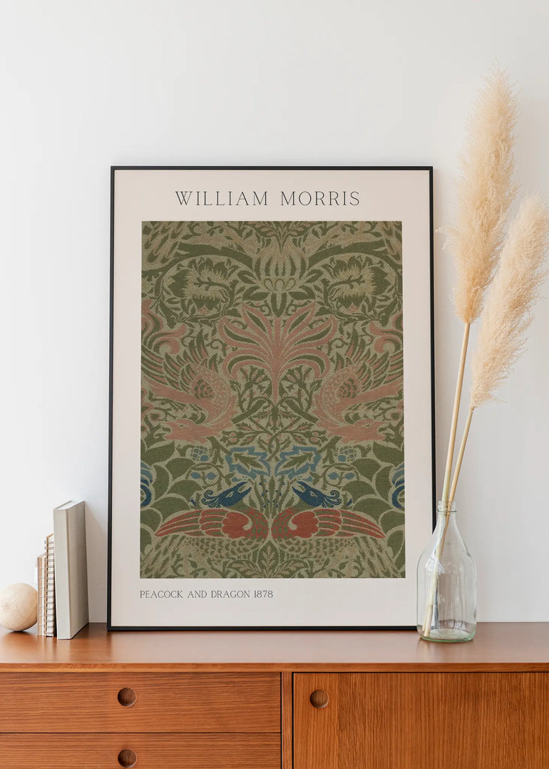William Morris Peacock and Dragon - Peintio