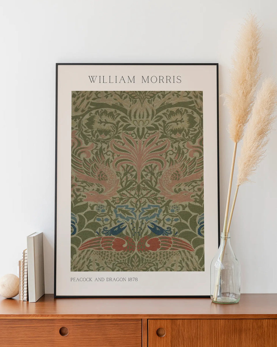 William Morris Peacock and Dragon - Peintio