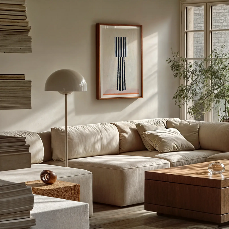 Striped lamp