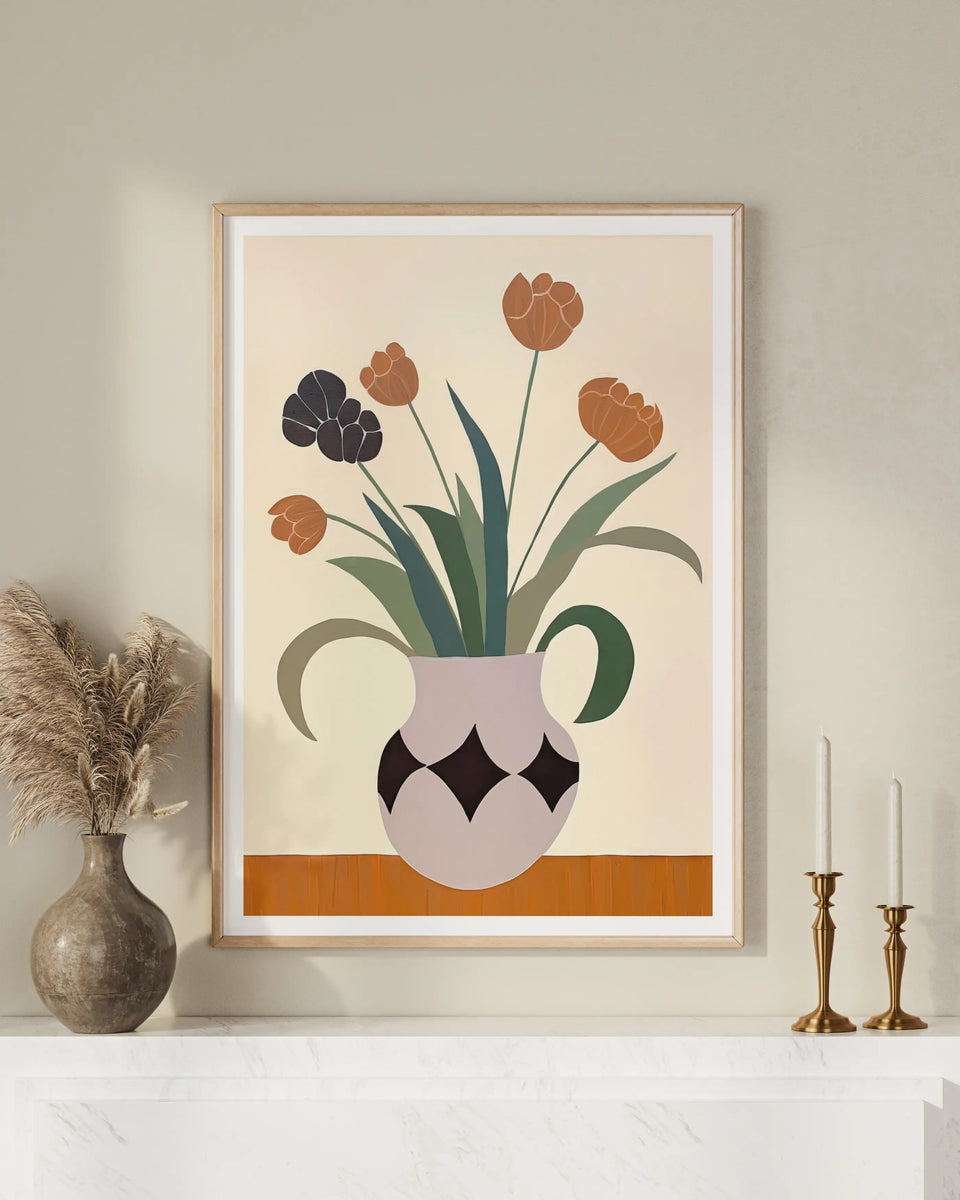 Toned Tulips - Peintio