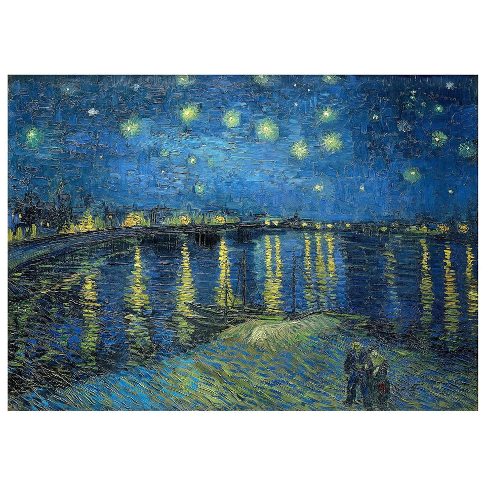 Vincent van Gogh - Starry Night Over the Rhone - Peintio