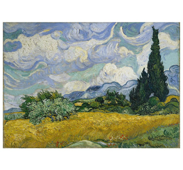 Vincent van Gogh - Wheat Field with Cypresses - Peintio