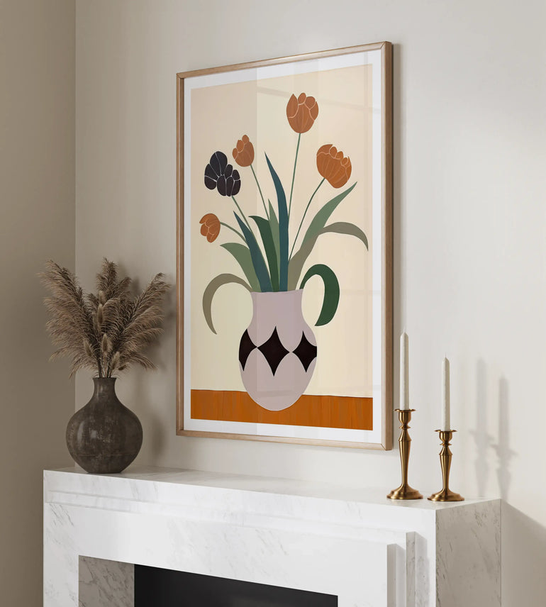 Toned Tulips - Peintio