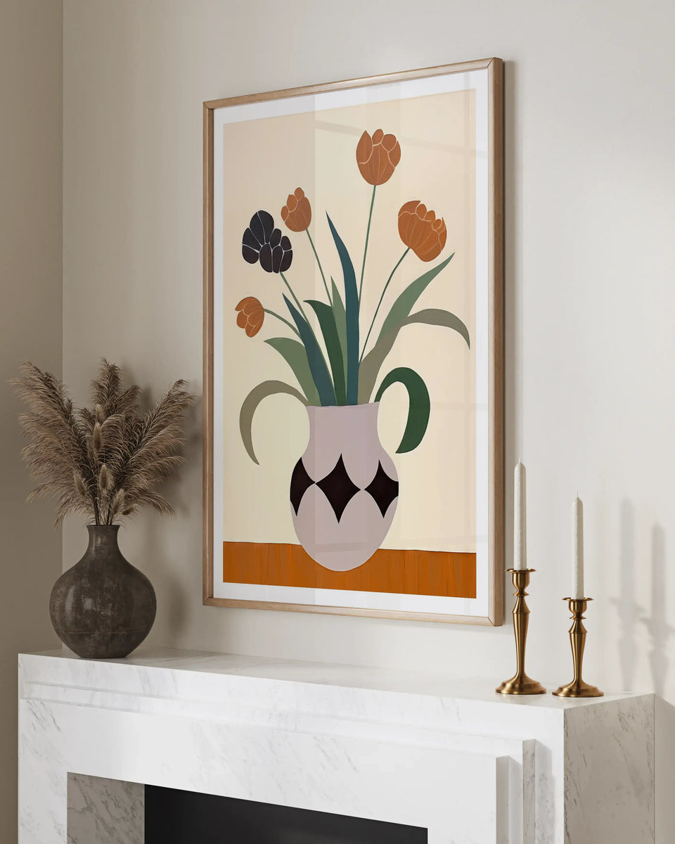 Toned Tulips - Peintio