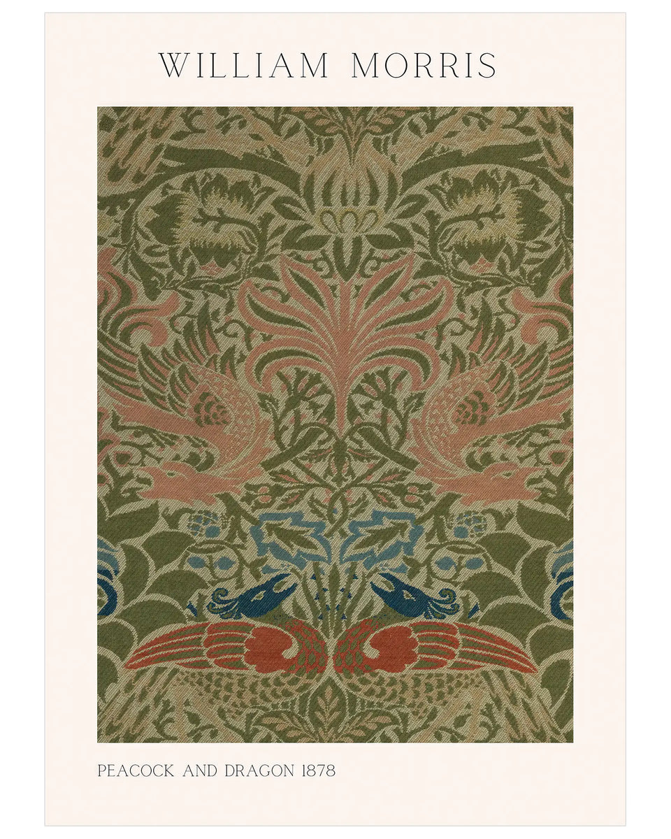 William Morris Peacock and Dragon - Peintio