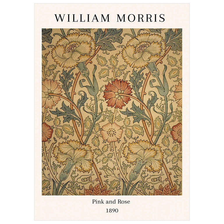 William Morris Pink and Rose - Peintio