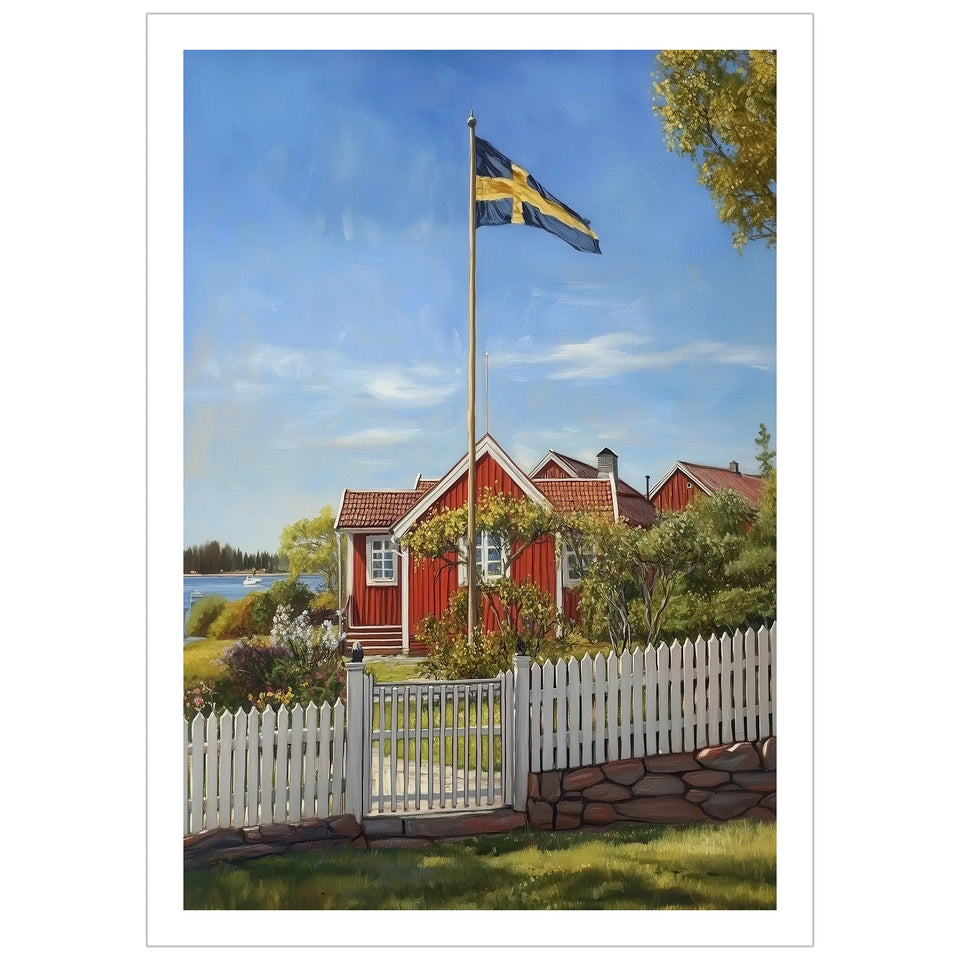 Med vit kant