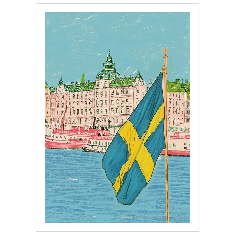Med vit kant